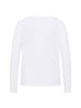 Mustang Longsleeve 1er Pack in Weiß