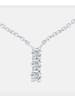 Diamant L'éternel Halskette mit Anhänger aus 375 Weißgold mit 0.12 Karat Diamant