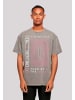 F4NT4STIC Oversize T-Shirt Panic At The Disco Turn Up The Crazy in Asphalt