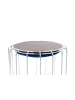 Kayoom Sitzkissen Pouf Comfortable in dunkelblau - silber