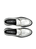 Bianco Loafers mit Trensen-Detail in Silver