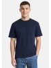 Jack & Jones T-Shirt Organic Relaxed in Dunkelblau / weiß