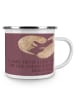 Mr. & Mrs. Panda Becher 11. Hochzeitstag Stahlhochzeit mit Spruch in Kaffa Coffee
