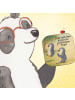 Mr. & Mrs. Panda Glas-Untersetzer Pinguin Oma schaukeln Design m... in Weiß