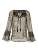 Aniston SELECTED Chiffonbluse in beige-schwarz-camel-gold
