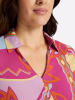 Sieh an! Schlupfbluse in fuchsia-zitrone-bedruckt