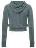 super.natural Merino Hoodie in graugrün