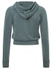 super.natural Merino Hoodie W LIQUID FLOW HOODIE in graugrün