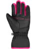 Reusch Fingerhandschuhe Alan Junior in 7003 blck/blck/pink glo