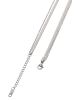 IZIA Women Multi-Chain Necklace in Silver Multicolor