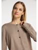 DreiMaster Klassik Damen Strickjacke in Taupe
