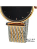 Regent Armbanduhr-Analog silber, rosegold mittel (ca. 33mm) Regent Metallarmband