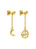 PURELEI Ohrringe Universe in Gold