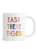 Juniqe Tasse "Easy There Tiger" in Bunt