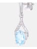 Diamant L'éternel Ohrhänger aus 375 Weißgold mit Diamant mit Topas