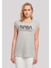 F4NT4STIC T-Shirt NASA Logo One Tone in grau meliert