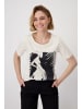 monari Rundhals T-Shirt für Damen in kombi