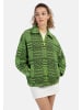 myMo Damen Oversize Blouson in Neon Grün Schwarz