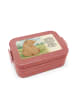 Mr. & Mrs. Panda MEPAL Bentobox Bär Schulterblick Design mit Spruch in Rot Pastell