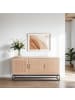 home24 Sideboard Hult mit 3 Türen in Pappel Hell