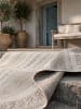 KADIMA DESIGN ESERA Outdoorteppich Beige 120x160 Streifen Polypropylen Wohnzimmer in Beige