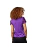 tectake Damen-Shirt mit kurzen Ärmeln und Rundhalsausschnitt, lila