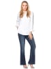 sheego by Joe Browns Bootcut-Jeans in dark blue denim