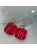 Gallay Ohrringe Ohrhänger Kunststoff in rot