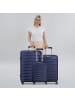 Franky London 4 Rollen Kofferset 3-teilig mit Dehnfalte in dark blue