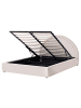 Beliani Doppelbett MOUZON in Beige - (W) 176 x (H) 108 x (L) 219 cm
