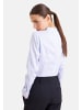 Seidensticker Kelchkragenbluse Slim in Mittelblau