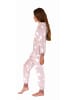 NORMANN Schlafanzug Jumpsuit Overall Sterne Coralfleece - 76804 in rosa