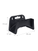 relaxdays 2x Schlauchhalter in Schwarz- (B)24x (H)15 x (T)17 cm