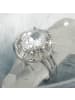 Gallay Ring weißer Zirkonia Ringgröße 60 in silber
