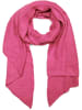 styleBREAKER Asymmetrischer unifarbener Web Schal in Fuchsia