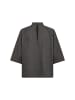 soyaconcept SC-HEIKA 1 Bluse mit hohem Kragen und Strukturdruck in Phantom Melange