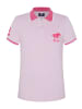 Polo Sylt Poloshirt mit farblich abgesetztem Kragen in Pink