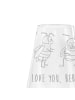 Mr. & Mrs. Panda Weißweinglas Bienen Paar mit Spruch in Transparent
