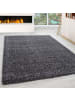KADIMA DESIGN Teppich Hochflor Shaggy Waschbar Einfarbig RHEIN Strapazierfähig in Grau