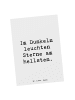 Mr. & Mrs. Panda Postkarte Spruch Angst vor Dunkelheit überwinde... in Weiß