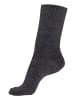 LAVANA basic Umschlagsocken in 2x anthrazit meliert, 1x grau meliert