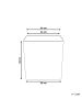 Beliani Outdoor Blumentopf THALASSA in Beige - (W) 44 x (H) 44 x (L) 44 cm
