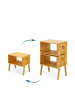 relaxdays 2 x Nachttisch in Natur - (B)43 x (H)42 x (T)29 cm