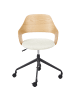 Beliani Bürostuhl NOVATO in Braun/Schwarz/Weiß - (W) 45 x (H) 76 x (L) 45 cm