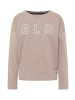 ELBSAND Sweatshirt Arvid in Silver Sand Melange