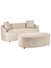 Beliani 4-tlg Sitzgruppe AMAL in Beige