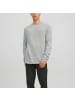 Jack and Jones JJEHILL Knit Crew Neck in Grau