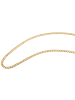 Adeliás Unisex Halskette – Panzerkette aus Edelstahl 50 cm in gold