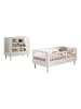 58 aufm Kessel JUNIORBETT SET 70x140 Keeley Buche Weiß Holz Regal Komfort Stabil