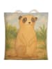 Mr. & Mrs. Panda Shopper Bag Erdmännchen Design ohne Spruch in Weiß